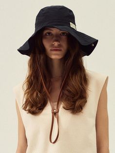 Marchen is a heritage mood fashion brand that not only stimulates the nostalgia of the older generation but also satisfies the new sensibilities of all generations by re-inventing the romantic design that the main characters in fairy tales would wear with a modern sensibility.- Trendy safari designed bucket hat- Classic and vintage mood leather strap detail- Breathable mesh lining gives lightweight and cool feel- You can create your own shape with built-in wire Vintage Adjustable Bucket Hat With Flat Brim, Wide Brim Hat With Adjustable Strap For Spring, Vintage Adjustable Wide Brim Bucket Hat, Vintage Wide Brim Adjustable Bucket Hat, Vintage Adjustable Brimmed Bucket Hat, Adjustable Vintage Brimmed Bucket Hat, Vintage Bucket Hat For Outdoor Spring Use, Vintage Bucket Hat For Spring Outdoor, Vintage Spring Bucket Hat For Outdoor