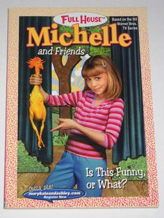 "The follow up series to the regular \"Michelle\" series of Full House books. For the Birds - First printing, never read, no spine or along the spine creasing, no writing or markings, small bump on a few middle pages in the lower right corner (minor) that doesn't affect reading or text. Glossy covers. A great, harder to find book! Michelle for President - First printing, never read, no spine or along the spine creasing, no writing or markings, light cover wear. Glossy covers. A great, harder to Full House Michelle, Michelle Tanner, Uncle Jesse, 90s Tv Shows, Friend Book, Olsen Twins, Abc Tv, House Book, Sleepover Party