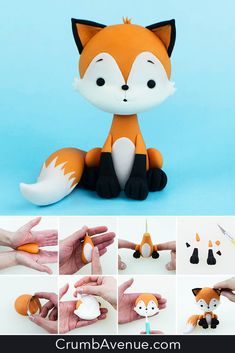 an image of a fox toy made out of paper