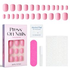 PRICES MAY VARY. 🟣 Short Square Press on Nails: Baby Pink Press on Nails Square look clean and cute, suitable for everyone. 🟣 Different size fake nails: #0-11. You can choose the most suitable false nail for yourself ,it is easy to trim and file them to in any length and shape you like. 🟣Vivid Color& Durable: made of ABS material, which is smudge proof, more durable and not easy to break. No pressure on your nail beds and feel like real nails. 🟣Do what you want: Using our false nails with gl Pink Press On Nails, Real Nails, Nails Short Square, Nail Beds, Mail Ideas, Light Pink Shorts, Press On Nails Short, Nails Square, Get Nails