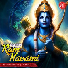 the avatar of lord rama navami is depicted in this happy new year card