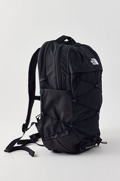 The North Face Borealis backpack is fitted with a FlexVent suspension system with a flexible yoke built from custom injection-molded shoulder straps, a padded mesh back panel and a breathable lumbar panel for an ultra-comfy feel at school, work or travel. Features The North Face Borealis backpack Lightweight backpack design Stand-up style 15" laptop sleeve Tons of flexible padding for comfort Padded mesh back panel Water bottle pocket Content + Care Recycled nylon ripstop with DWR finish Spot clean Imported Size 28L Dimensions: 13.25" l 9.75" w x 19.75" h | The North Face Borealis Backpack in Black, Women's at Urban Outfitters The North Face Sporty Standard Backpack, Sporty The North Face Standard Backpack, The North Face Nylon Backpack With Adjustable Strap, The North Face Nylon Standard Backpack, The North Face Backpack With Adjustable Strap In Nylon, The North Face Sporty Nylon Backpack, The North Face Black Nylon Backpack, The North Face Black Backpack With Adjustable Strap, The North Face Black Hiking Backpack