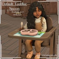 Default Toddler Spoon/Fork | Patreon Cream Swatch, Sims Pregnant, Around The Sims 4, Lotes The Sims 4, Sims 4 Traits, Sims 4 Cas Mods, Sims 4 Family, Sims 4 Game Mods