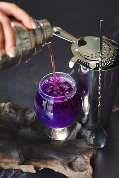 6 SUMMER WEDDING SIGNATURE COCKTAIL IDEAS | Madison Wedding Inspiration Fruity Signature Cocktails, Specialty Drinks For Wedding Signature Cocktail, Purple Gin Cocktail, Tropical Signature Cocktail, Summerween Cocktail, Spiked Lemonade, White Cranberry Juice, Signature Cocktails Wedding, Madison Wedding