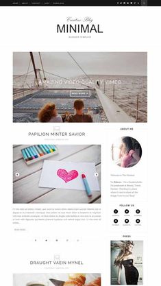 the minimal wordpress theme is clean and modern