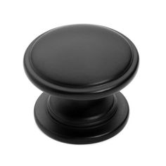 an image of a black cabinet knob