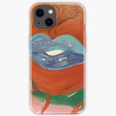 an iphone case with a painting on it