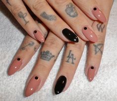 Gel Opi, Nails Oval, Girl Nails, Super Nails, Nail Envy, Get Nails, Goth Girl, Nails Black, Ideas Nails