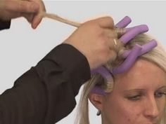 How To Use Foam Curlers - YouTube How To Use Foam Curlers Overnight, Foam Rollers Hair How To Use, Foam Hair Rollers How To Use, How To Use Hair Curlers Foam, Using Hair Curlers, How To Use Twister Rollers For Hair, Foam Rods Curlers, Foam Curlers Overnight Hair Tutorials, How To Use Foam Rollers Hair Tutorials