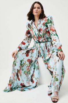 Plus Size Lydia Millen Rose Fluid Woven Palazzo Lydia Millen, Karen Millen, Fashion Face, Wide Leg Trousers, Click Here, Wide Leg, Trousers, Plus Size, Floral