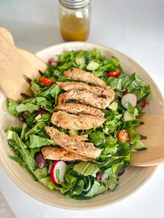 Chicken salad Salad And Dressing, Rich Summer, Cucumber Dressing, Salad Mixed Greens, Grilled Chicken Salad, Vinaigrette Dressing, Kalamata Olives, Balsamic Vinaigrette, Summer Salad