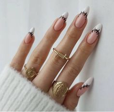 Year Nails, Classy Nail, Nails Autumn, Nails Brown, January Nails, Halloween Press On Nails, Nagel Tips, Her Nails, Nails 2021