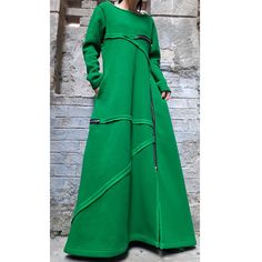 Green Long Sleeve Outerwear With Zipper Closure, Green Long Sleeve Dress For Fall, Winter Dresses With Long Sleeves And Back Zipper, Casual Long Sleeve Dresses With Zipper Closure, Long Green Dresses For Fall, Long Sleeve Winter Dresses With Zipper Closure, Casual Long Sleeve Dress With Back Zipper, Green Long Winter Dress, Long Green Winter Dress