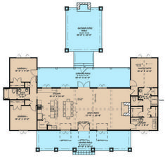 the floor plan for a house with two levels