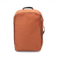 QWSTION - BACKPACK - ORGANIC RUST - Want the look of a bag, but the function of a backpack? So grab this no-fuss, dependable piece of luggage, throw it over your shoulders and carry your laptop and documents wherever you go. And if you’re not in a backpack mood, the side handle allows you to turn it into a casual bag. The stitched-in Neoprene protection cover takes care of your Laptop and iPad®. Everything is always readily available. It’s as simple as that. #questionthenorm Laptop Sleeves, Rust, Ipad, Water Resistant, Two By Two