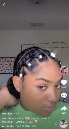 Simple Hairstyles On Natural Black Hair, Cute Hairstyles For Short Hair Natural Black, Easy Hair Styles For Natural Hair, Snap Clips Hairstyles Natural Hair, Rubberband Hairstyles Natural Hair Protective Styles, Cute And Simple Hairstyles Black Women, Hairstyles For Traveling Black Women, Beautiful Black Hairstyles, Rubber Band Cornrow Hairstyles