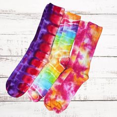 Add a burst of color and comfort to your sock collection with these unique and stylish socks. Made from bamboo fibers, these socks offer a luxurious and breathable feel for all-day comfort. Each pair of socks in the pack features a mesmerizing tie-dy... Sock Collection, Stylish Socks, Sock Drawer, Sporty Outfits, Get Directions