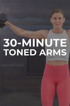 Build a strong, toned upper body with my favorite dumbbell arm exercises. An at home workout that targets the shoulders, back, chest, biceps and triceps. Each circuit includes a strength exercise, a power exercise and an isometric hold. Burn out the entire upper body at home using a set of dumbbells. Toned Arms At Home, Dumbbell Arms, Arm Workout Videos, Best Workout Videos, Youtube Workout Videos, Arm Work