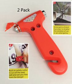 an orange tool with instructions on how to use it for car repairs and repair work