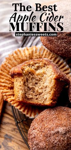 the best apple cider muffins are made with apples and cinnamon