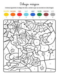 a coloring page with an image of cartoon characters