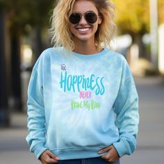 True Happiness Unisex Tie-dye Motivational Sweatshirt Positive Quote Sweatshirt Teen Girl Happiness Sweatshirt Inspirational Sweatshirt - Etsy Motivational Sweatshirts, Tye Dye Sweatshirt, 80's Aesthetic, Material Things, Dye Sweatshirt, Sweatshirts Quotes