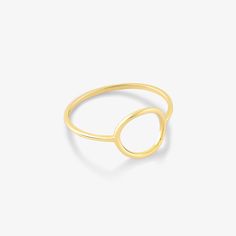 Gold Circle Ring, Delicate Stacking Rings, Gold Rings Simple, Nature Friendly, Solid Gold Band, Gold Statement Ring, Circle Ring, Handcrafted Rings, Diamonds And Gold