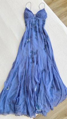 Classy Spaghetti Straps Chiffon Long Prom Dresses Prom Trends, Backless Prom Dress, Prom Dress Inspo, 2024 Prom, Prom Dress Inspiration, Backless Prom Dresses, Prom Looks, Pretty Prom Dresses, Grad Dresses