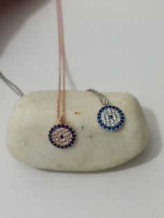 Color: rose gold, silver , gold Chain: .925 Silver Pendant size: 7 millimeter , 10 millimeter, 13 millimeter Material: 925 Sterling Silver 925 Sterling Silver with Real Sapphire and CZ stones(Evil Eye Jewelry) if you need longer chain can be upon request, please send me a convo, All my jewelry is handcrafted with pure and 925 sterling silver, This is a safe way for you to store Necklace will be sent along with a beautiful gift box and pouch Note: if you want the pendant in larger or smaller size Dainty Sterling Silver Evil Eye Necklaces, Sterling Silver Rose Gold Evil Eye Jewelry, Sterling Silver Evil Eye Jewelry In Rose Gold, Dainty Sterling Silver Evil Eye Necklace, Rose Gold Sterling Silver Evil Eye Jewelry, Rose Gold Sterling Silver Jewelry With Evil Eye, Rose Gold Evil Eye Necklace Gift, Evil Eye Necklace Silver, Blue Anklet