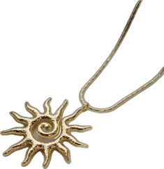 Summer Gold Jewelry With Sun And Moon Design, Gold Pendant Charm Necklace For Summer, Gold Charm Necklace With Sun Design, Gold Necklace With Sun Design Round Pendant, Gold Sun Design Round Pendant Necklace, Gold Metal Necklace For Summer, Adjustable Metal Necklace With Sun Design, Gold Sun Design Jewelry, Gold Metal Jewelry With Sun Design