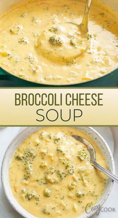 Broccoli cheese Soup with cheese and chunk of broccoli Easy Soup Recipe, Crockpot Healthy, For One, Chicken Healthy, Chili Recipe Easy