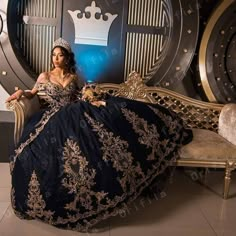 Dark Blue Quinceanera Dresses, Navy Blue Quinceanera, Navy Blue Quinceanera Dresses, Ball Gown Off Shoulder, Black Quince Dresses, Vestido Charro, Blue Quinceanera Dresses, Gown Off Shoulder