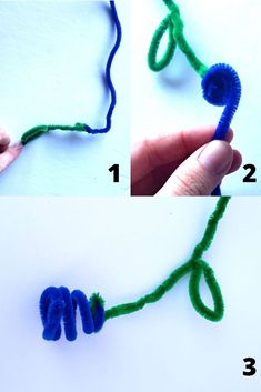 instructions to make an ornament with yarn