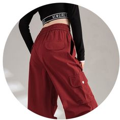 Style: Casual/Street/Vintage/Y2K/Punk/Hip PopFabric Content: CottonFit Type: Regular fitDesign: These casual pants shaped to a straight-leg fit. sits to a flattering waist with drawstring detail. with cargo pockets patched and long straps design. Wide Leg Cargo Pants, Crop Top With Jeans, Drawstring Detail, Y2k Punk, Halter Top Dresses, Floral Bodycon, Cami Crop Top, Jean Top, Long Crop Top