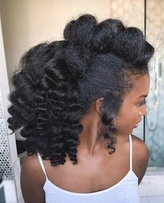 Full Ponytail, Heat Free Hairstyles, Natural Afro Hairstyles, Beautiful Natural Hair, Natural Hair Beauty, Natural Hair Updo, Natural Hair Inspiration