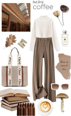 Brown Png, Cottagecore Fall, Cozy Cottagecore, Cottagecore Outfit, Cozy Day, Outfit Maker, Outfit Shoplook, Professional Outfits, Cottage Core