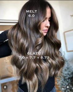 Redkin Eq Shades Formulas, Hair Color Formulas, Brunette Hair With Highlights, Brown Hair Balayage, Beauty Skin Care Routine, Hair Pictures, Brunette Hair, About Hair, Balayage Hair