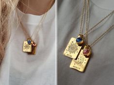 ❤ Tarot Card pendant Necklace with birthstone/ Symbolic tarot card unique jewelry, Mothers day gift, custom birthstone necklace for mother ❤ If you want to add additional pendant, please check out this together.https://www.etsy.com/listing/871113780/additional-pendant?ga_search_query=additional&ref=shop_items_search_1&frs=1❤ 18" long chain But if you want shorter or longer chain, Just leave a note about this when you check out.     I will make that size.………………………………….❤ T H E ∙ O R A C L Necklace For Mother, Ring Boy, Rectangle Necklace, Friend Rings, Zodiac Necklaces, Birthstone Necklace, Long Chain, Bridesmaids Gifts, Dainty Necklace