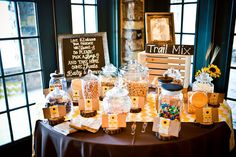 a table topped with lots of candy and candies