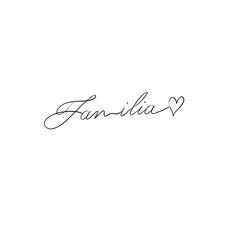 the word fanlia written in cursive handwriting