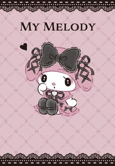 My Melody Hd Wallpaper, Melokuro Midnight, Aesthetic Pink And Black, Cute Kawaii, Iphone Wallpaper Modern, Helloween Wallpaper