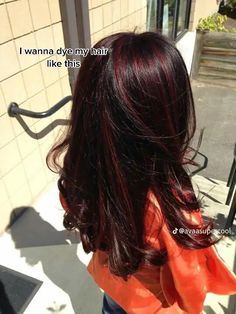 Light Red Highlights, Hair Dye Inspiration, Dye Inspiration, Red Hair With Highlights, 2022 Aesthetic, Hair Streaks