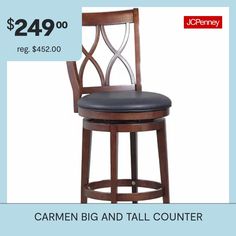 an advertisement for a bar stool with the price tag $ 24 99 reg $ 42 00