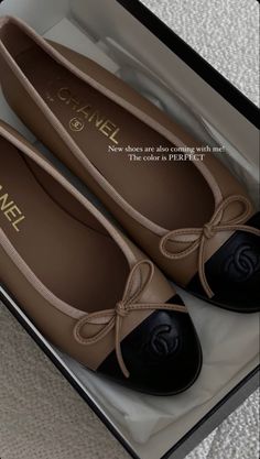 Chanel Ballerina, Chanel Flats, Shoes Heels Classy, Fashion Chanel, Classy Shoes, Chanel Official, Chanel Official Website, The Ballet, 웃긴 사진