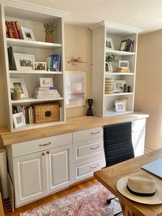 Home Office with natural and neutral palette. Organic design. Shelving staged with collection from travels. Tempting Interios. Life and Home by Design. Natural Home Office, Retreats For Women, Office Wellness, Skin Picking Disorder, Healthy Coping Skills, Licensed Therapist, Workspace Inspiration, Coping Strategies, Cognitive Behavioral Therapy