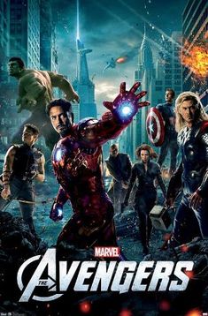 the avengers movie poster is shown in this image