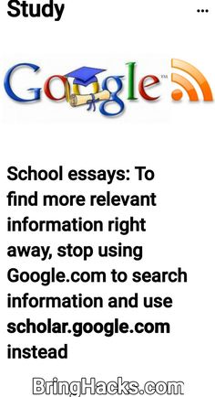 a white poster with the words google on it and an image of a graduation cap