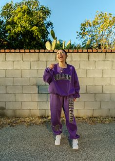 Pull up Crybbs, our latest Varsity sweats in this purple/black color way is a must have!! Show them off solo or pair them with the matching Chillona Varsity Sweater. We customized these sweats to have a baggy fit, so size down if you like your look a little more fitted. 40% Cotton 60% Polyester Purple Cotton Sporty Sweats, Sporty Purple Cotton Sweats, Purple Athleisure Sweatshirt For Streetwear, Varsity Sweater, Pull Up, Baggy Fits, Pull Ups, Purple Black, Purple And Black