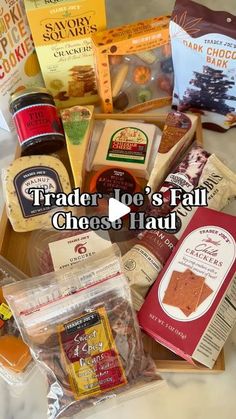 trader joe's fall cheese haul is on sale for the first time in two years