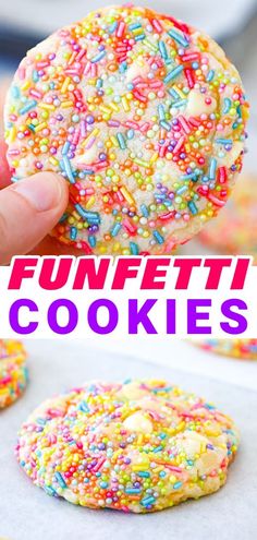 this funfetti cookies recipe is so easy to make